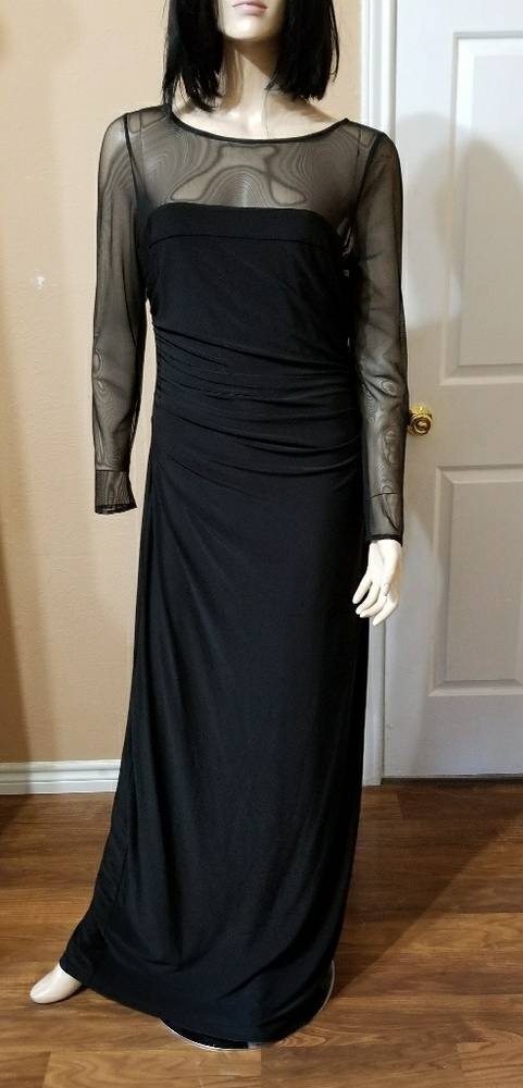 Ralph Lauren black prom long dress